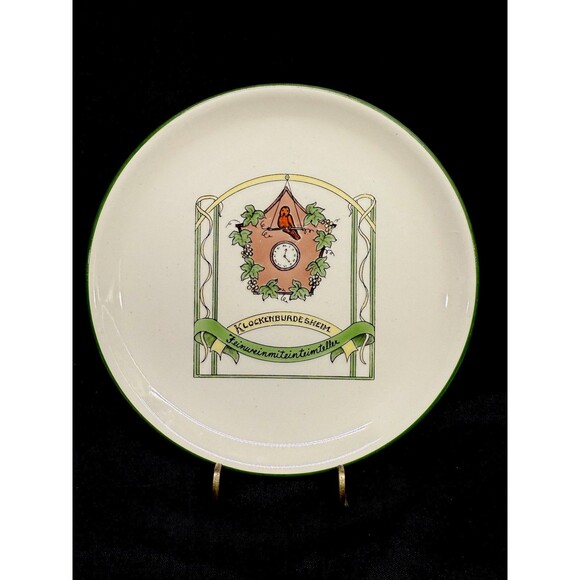 Set of 6 Delano Studio 1976 Humorous Hand Painted Wine Dessert plates 7.25" - Picture 5 of 16